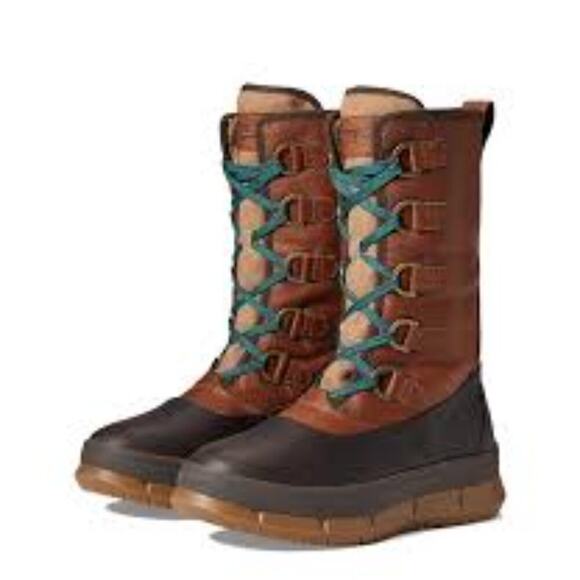 SPERRY WOMEN'S CALF HIGH KITTERY BOOT WOOL TAN WINTER BOOTS SIZE 5.5 NEW - Picture 1 of 10